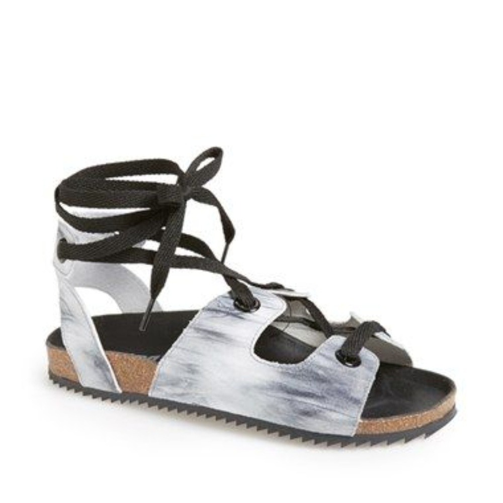 MTNG Tessa Lace-Up Sandal Tie Dye Size 7 / Euro 37